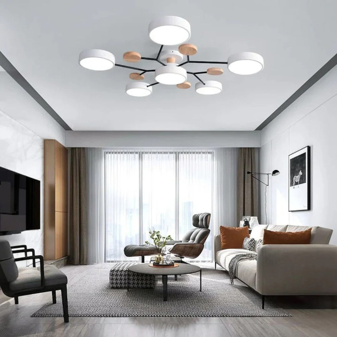 Moderne Ronde LED-Plafondlamp – Krachtige Verlichting met Meerdere Lichtbronnen