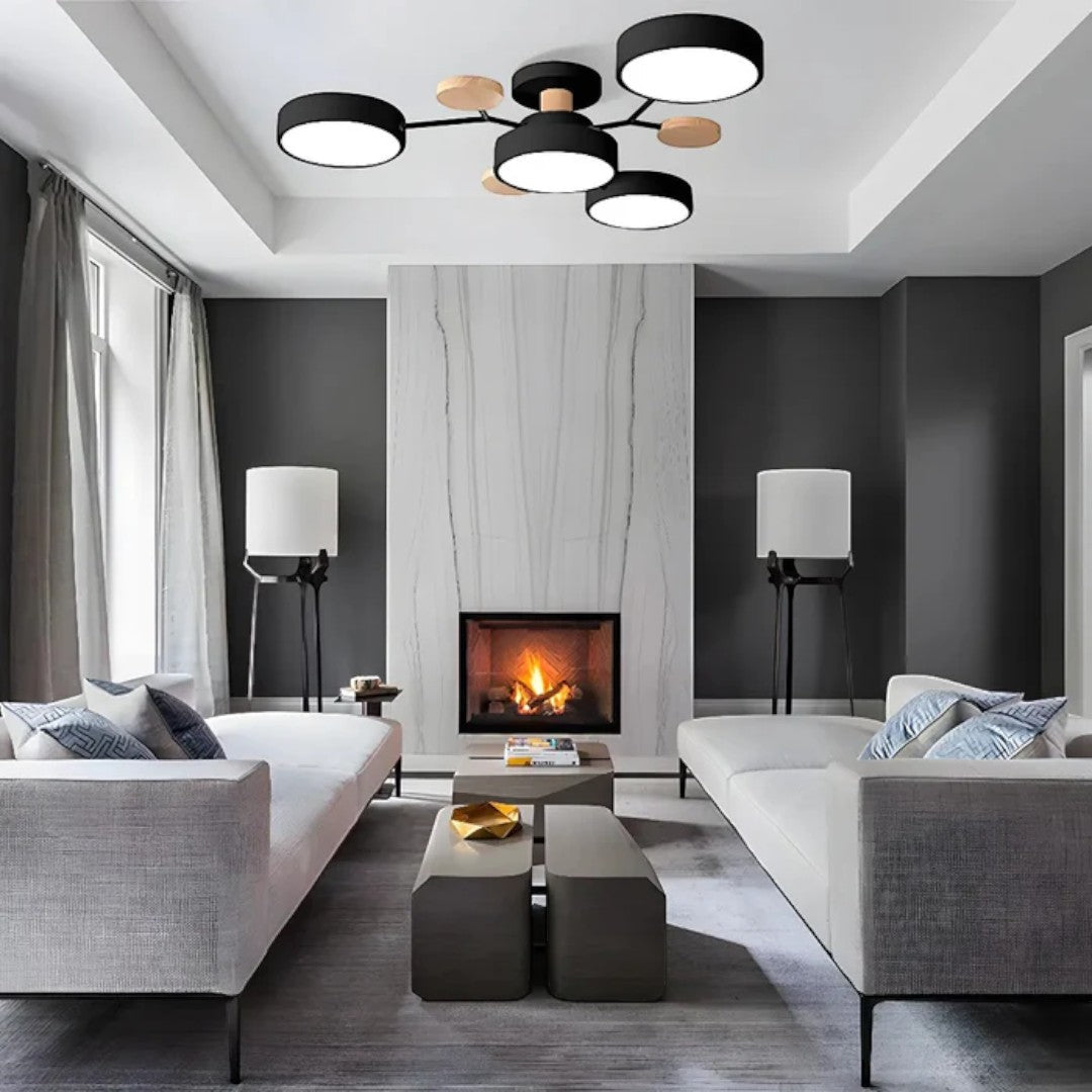 Moderne Ronde LED-Plafondlamp – Krachtige Verlichting met Meerdere Lichtbronnen