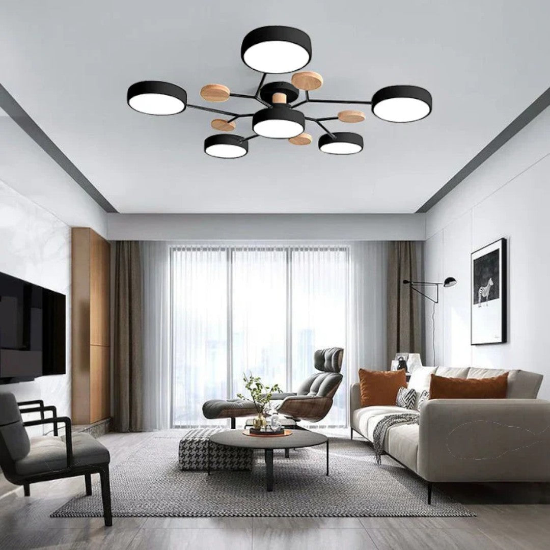 Moderne Ronde LED-Plafondlamp – Krachtige Verlichting met Meerdere Lichtbronnen
