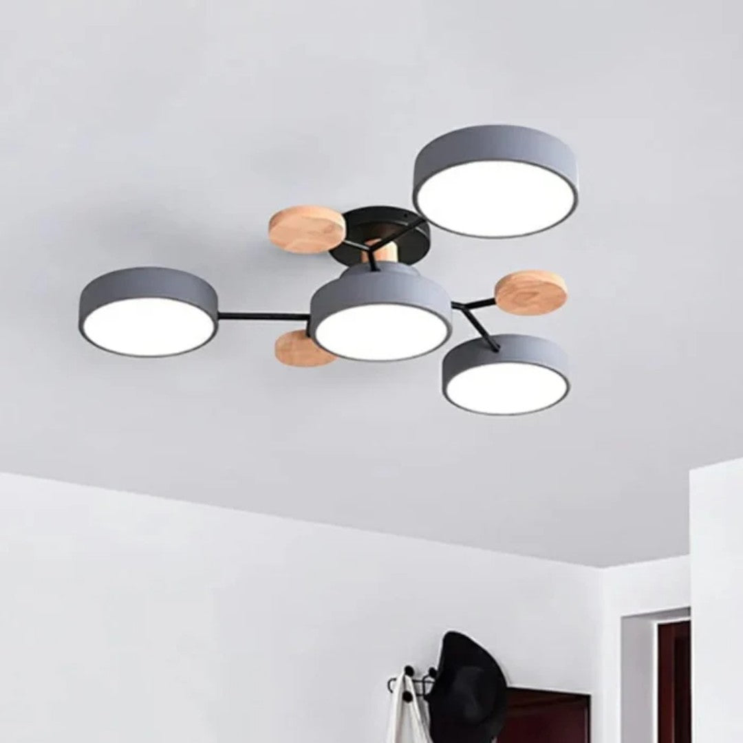 Moderne Ronde LED-Plafondlamp – Krachtige Verlichting met Meerdere Lichtbronnen