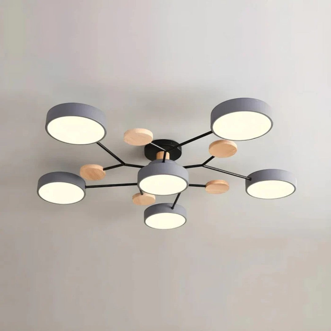 Moderne Ronde LED-Plafondlamp – Krachtige Verlichting met Meerdere Lichtbronnen