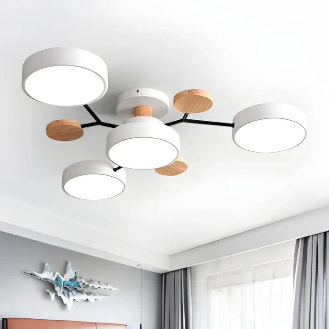 Moderne Ronde LED-Plafondlamp – Krachtige Verlichting met Meerdere Lichtbronnen