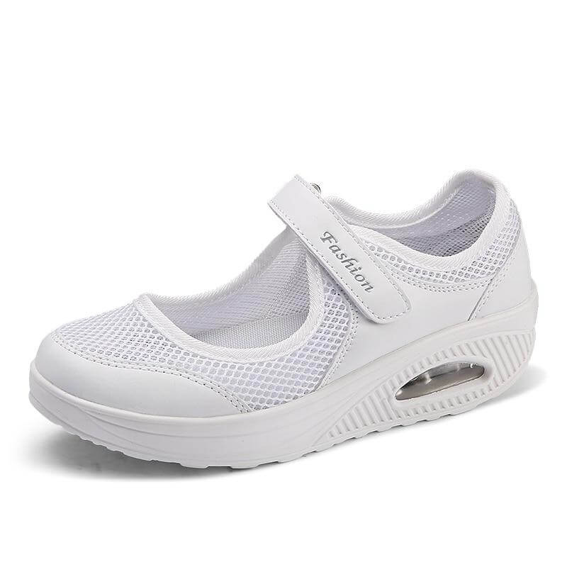 Modieuze ademende damessneakers
