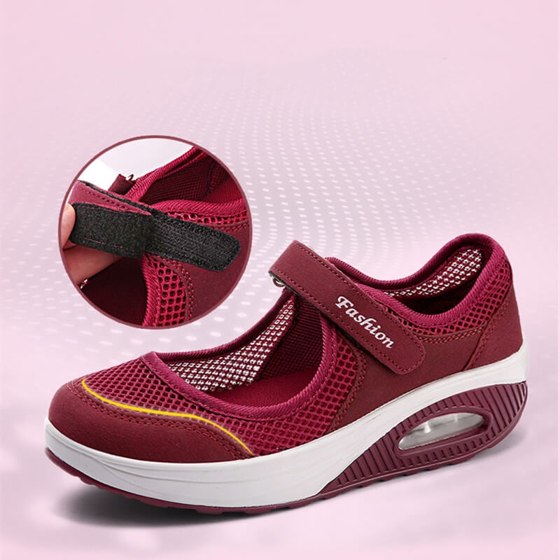 Modieuze ademende damessneakers
