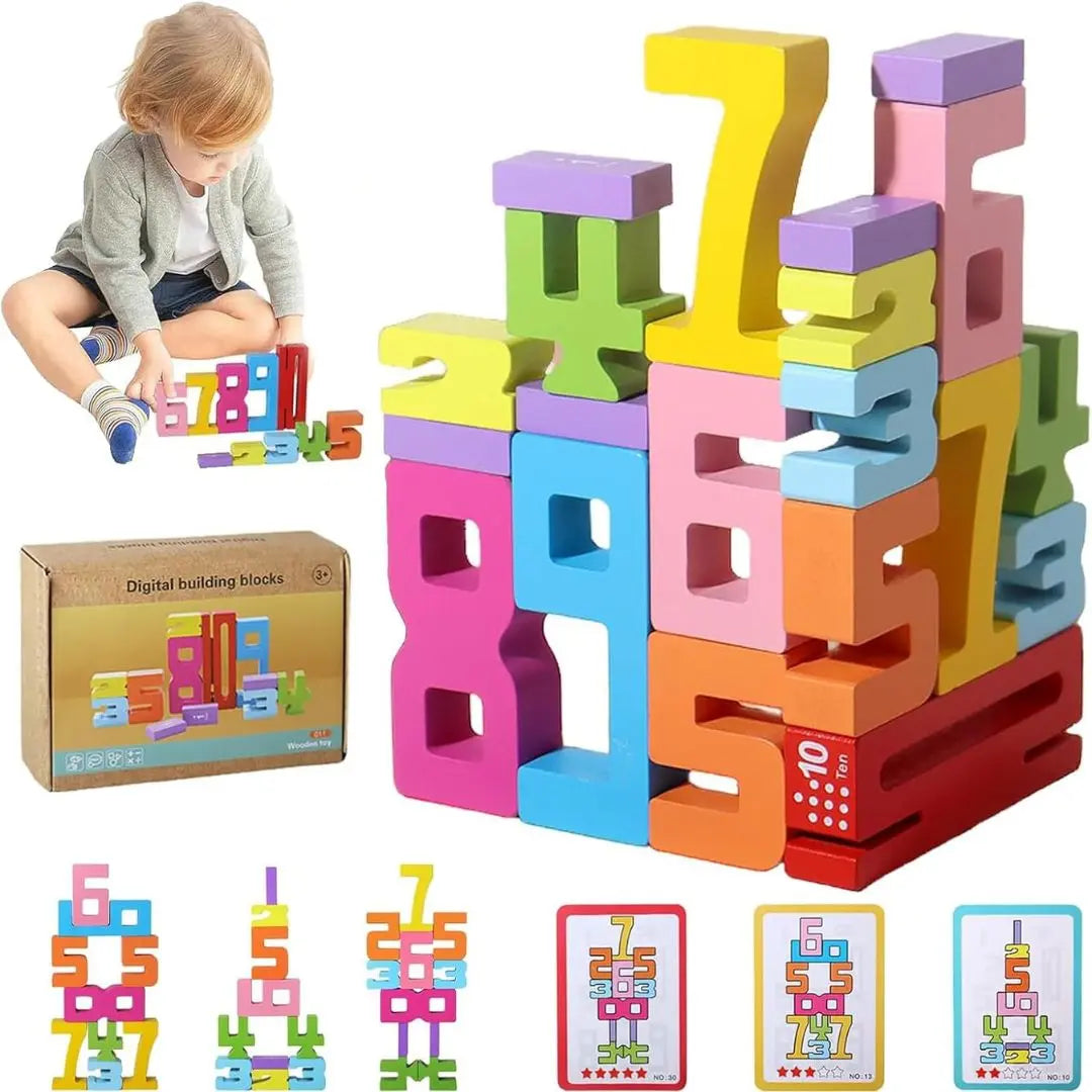 Montessori houten bouwset – Bouwblokken
