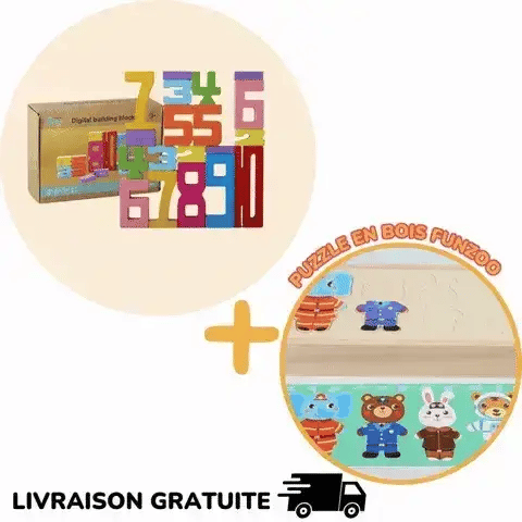 Montessori houten bouwset – Bouwblokken