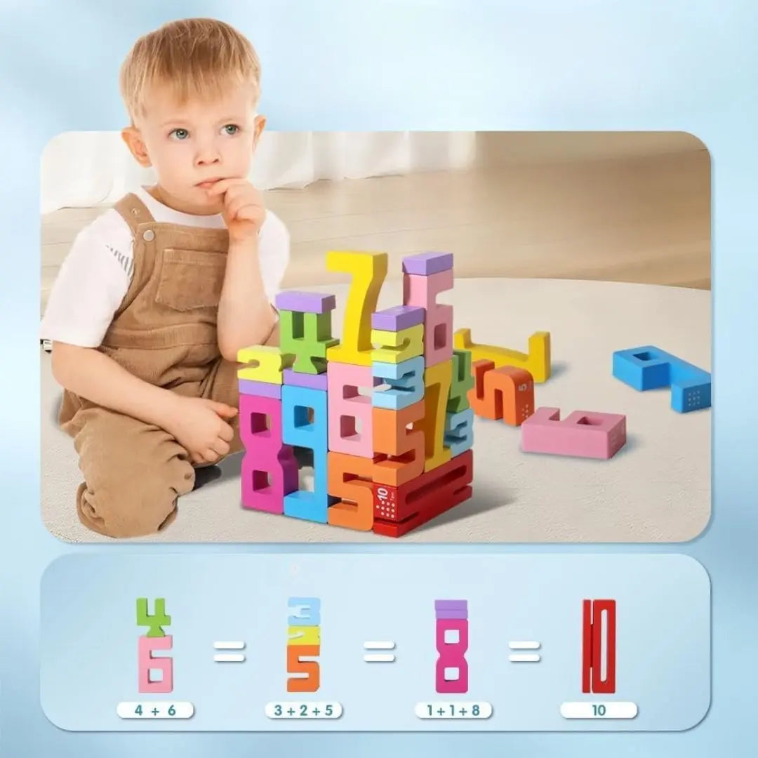 Montessori houten bouwset – Bouwblokken