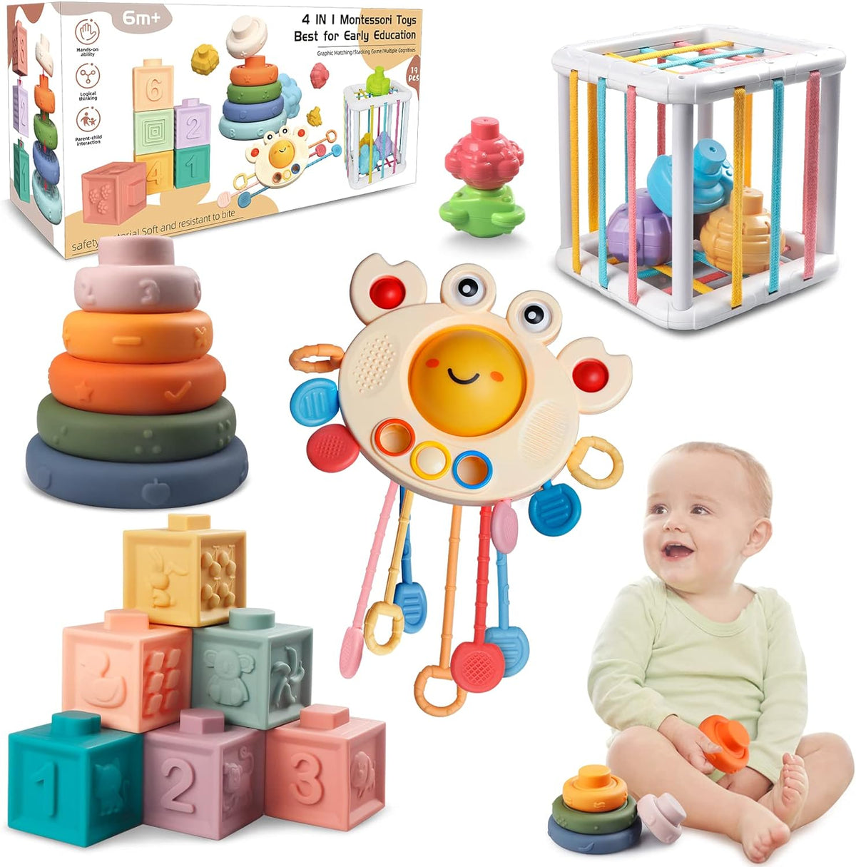 Montessori Sensorisch Babyspeelgoed