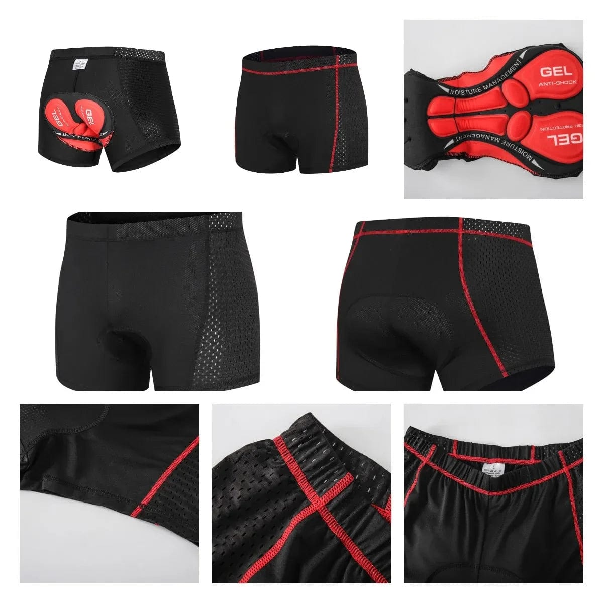 Motorfiets Short met Vulling en Ademende Stof – Comfortabele Pasvorm voor Lange Ritten