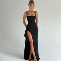 Mouwloze bodycon maxi-jurk voor dames