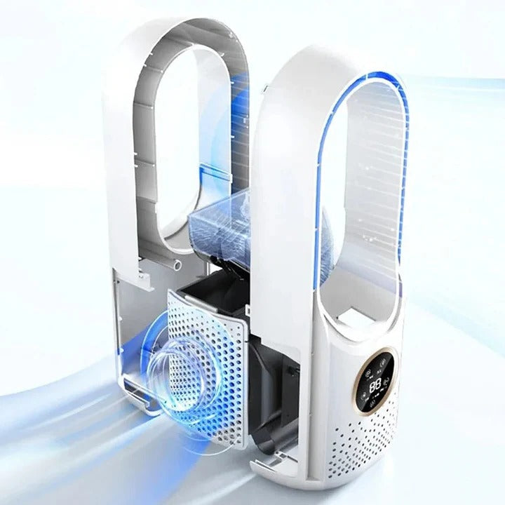 Muisstille bladloze draagbare airconditioner