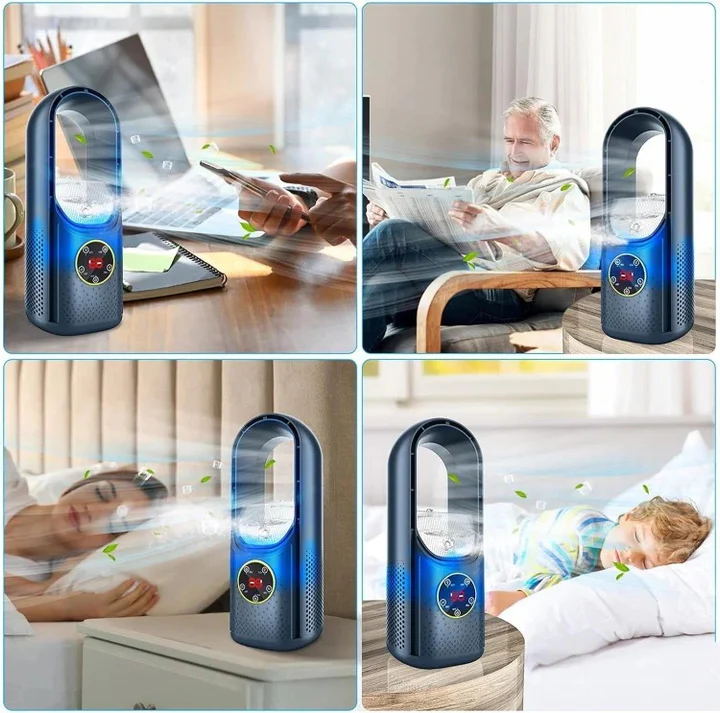 Muisstille bladloze draagbare airconditioner