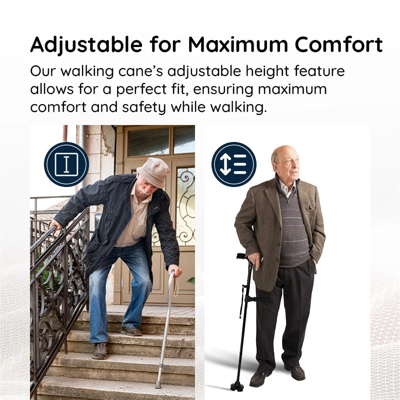 Multifunctionele opvouwbare led-wandelstok