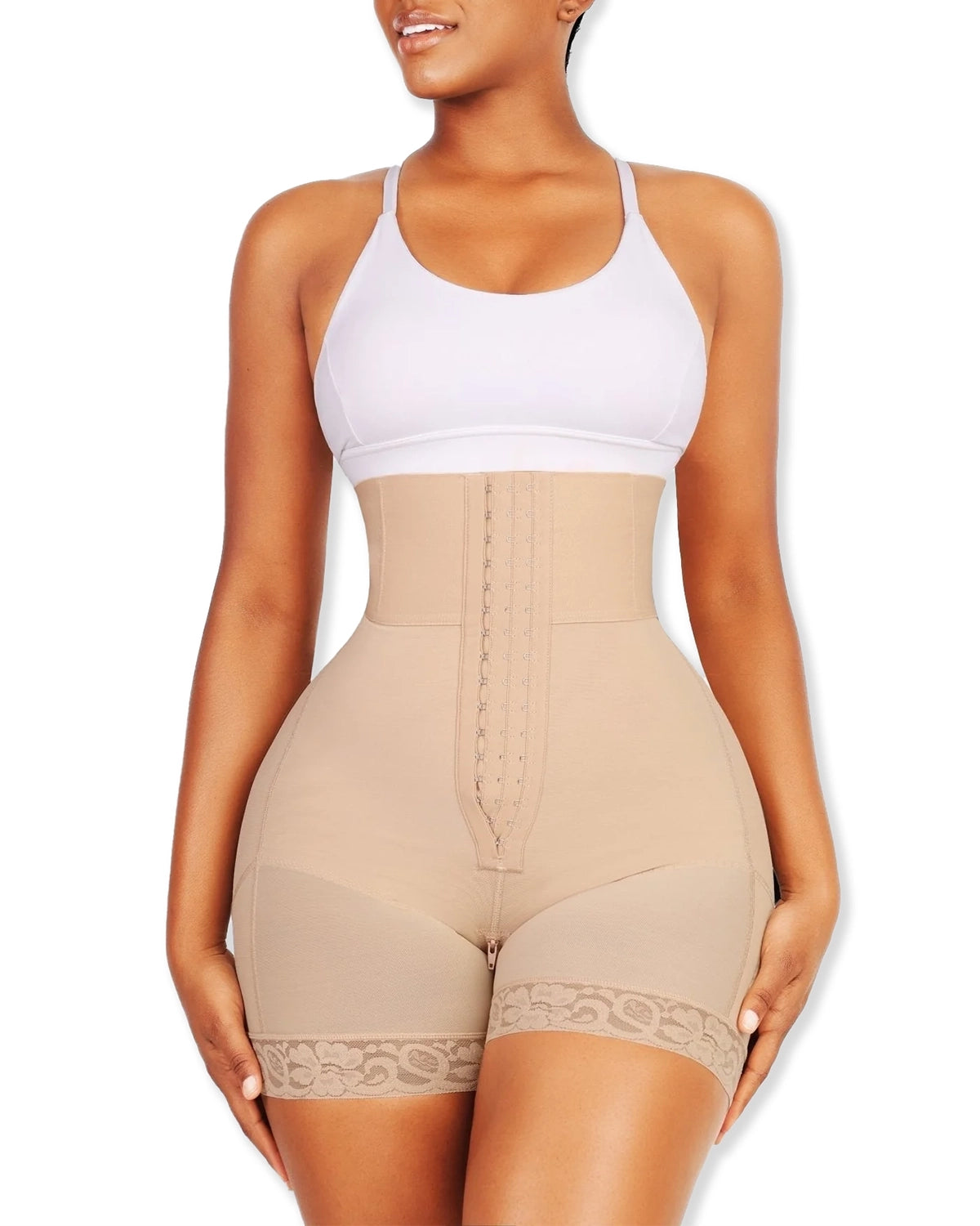 Naadloze bodyshaper shorts met buikcorrigerend effect en heupvorming – comfortabel en antislip, ideaal voor dagelijks gebruik en speciale gelegenheden