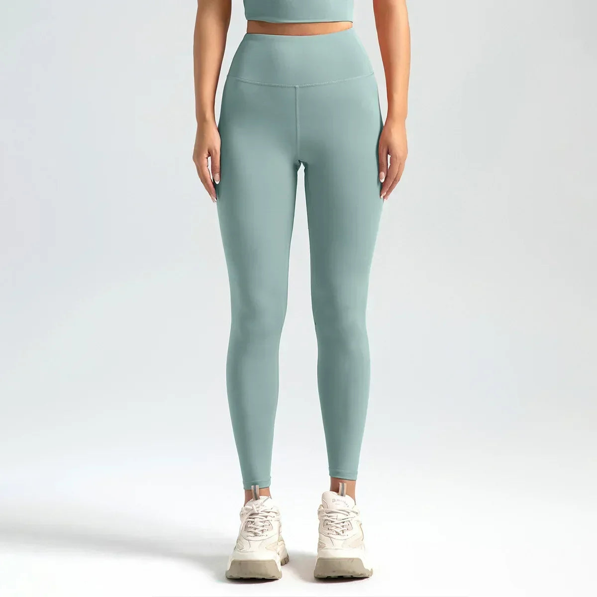 Naadloze sportlegging met hoge taille en push-upeffect voor dames - voor yoga en fitness