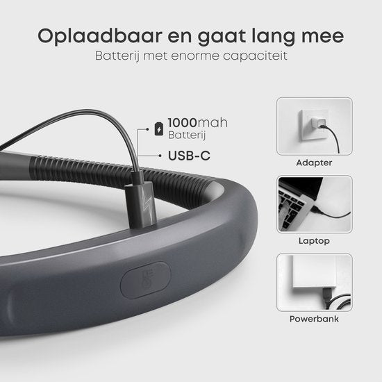 Nekmassage-apparaat met warmtefunctie