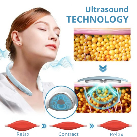 Nekmassageapparaat | Ultrasone Lymfedrainage | Draadloos Massageapparaat