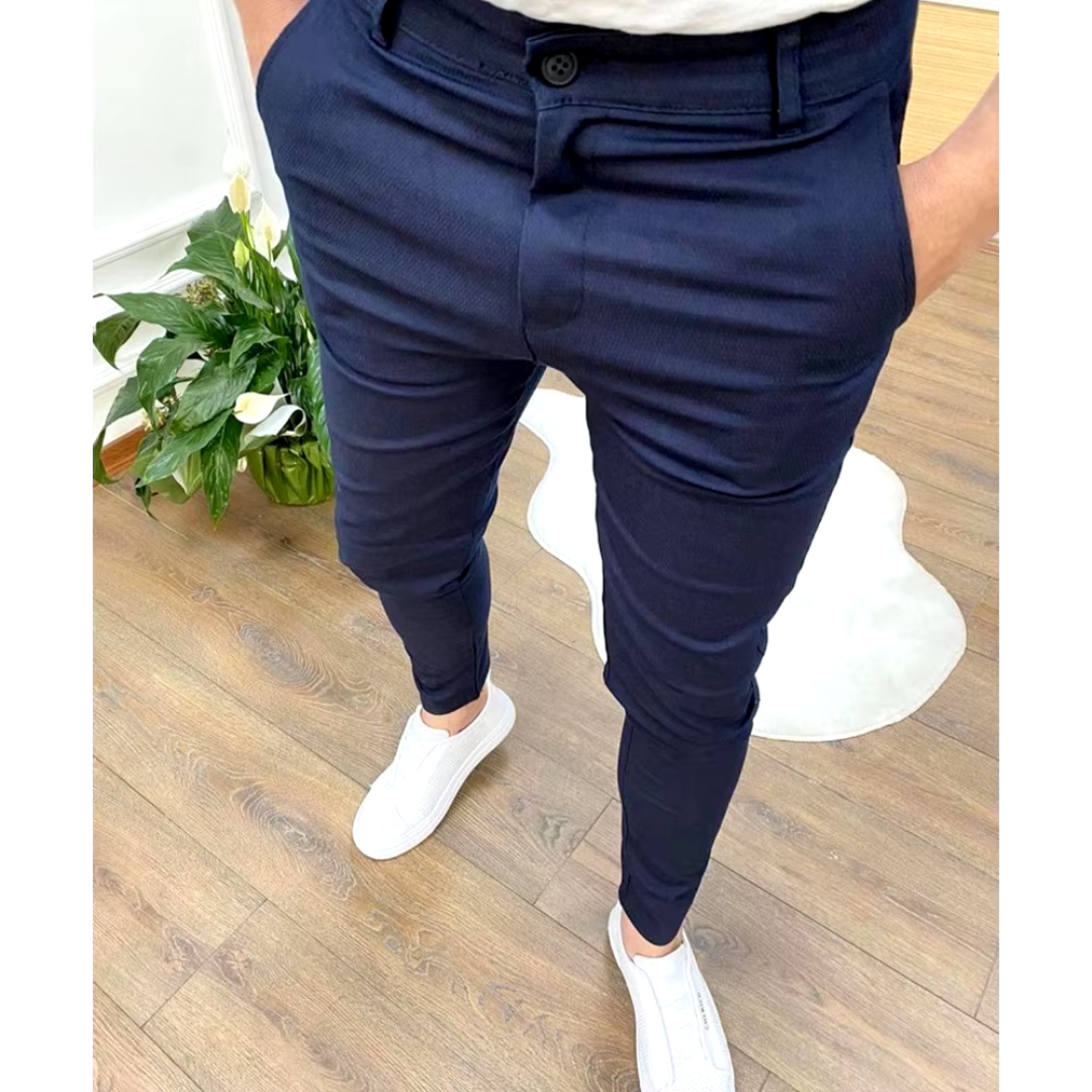 Net Heren Pantalon met Slim Fit