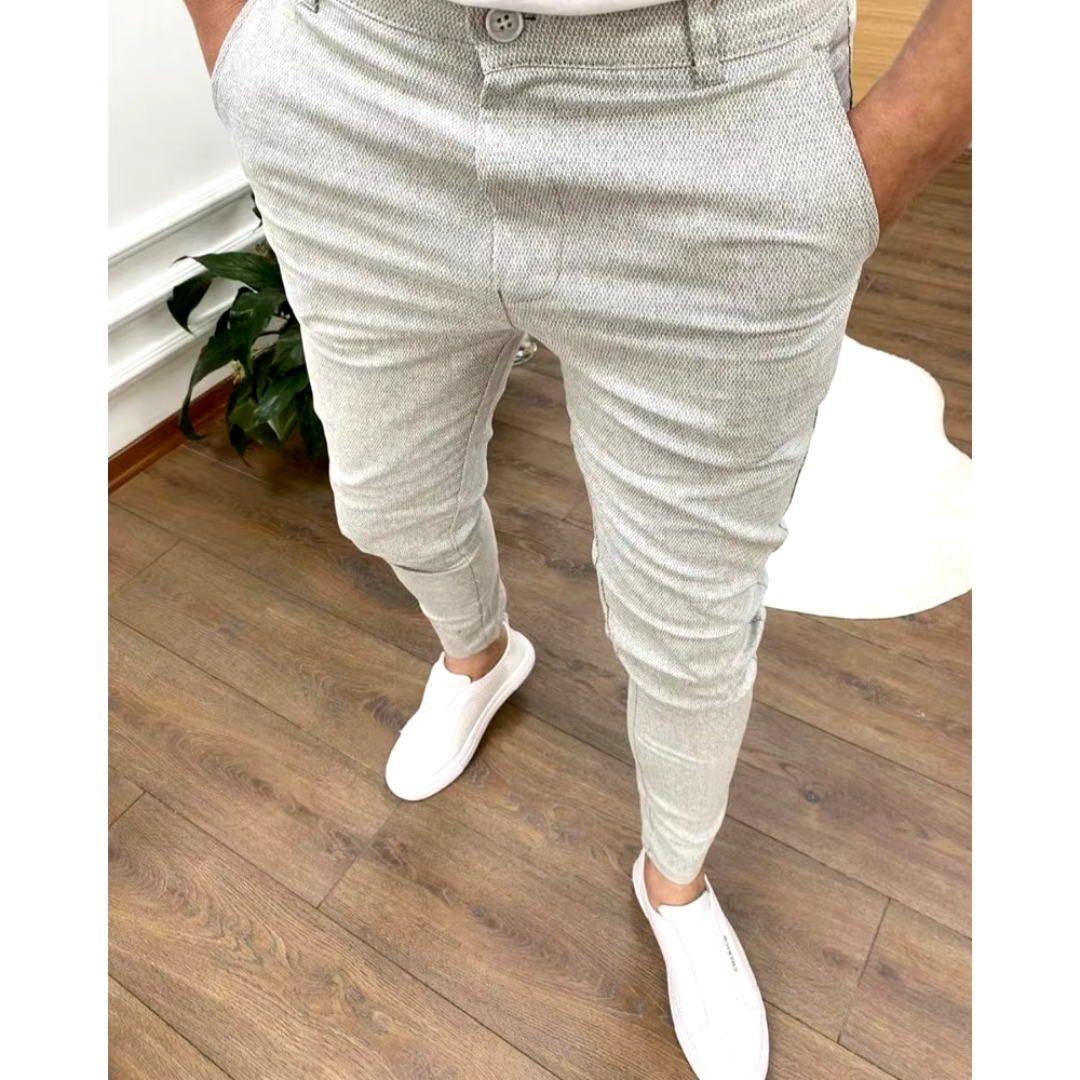 Net Heren Pantalon met Slim Fit