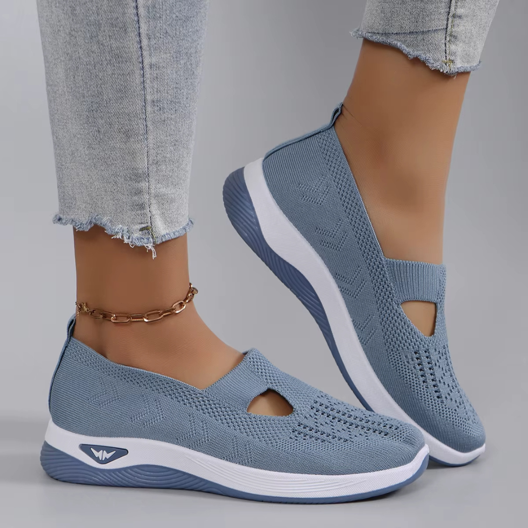 Ondersteunende, flexibele, comfortabele en ademende damesschoenen van textiel