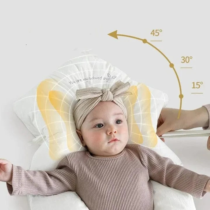 Ondersteuningskussen voor baby's met verstelbare zijkanten en hoofdzone