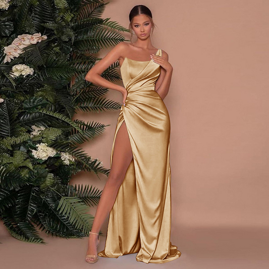 One-shoulder maxi-jurk voor dames