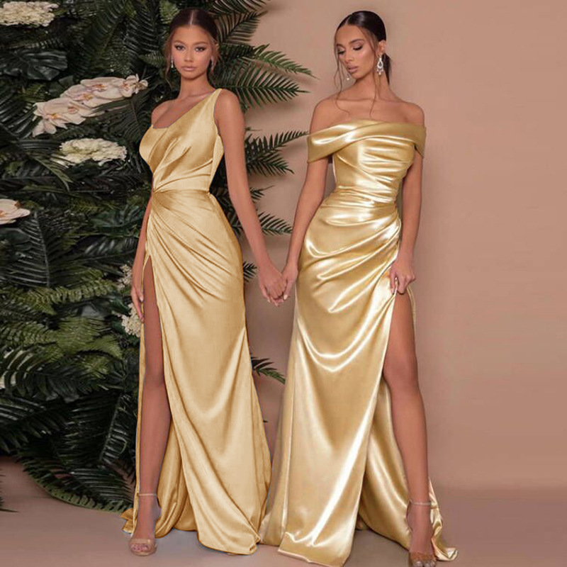 One-shoulder maxi-jurk voor dames