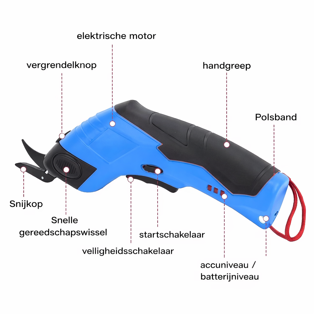 Oplaadbare elektrische schaar