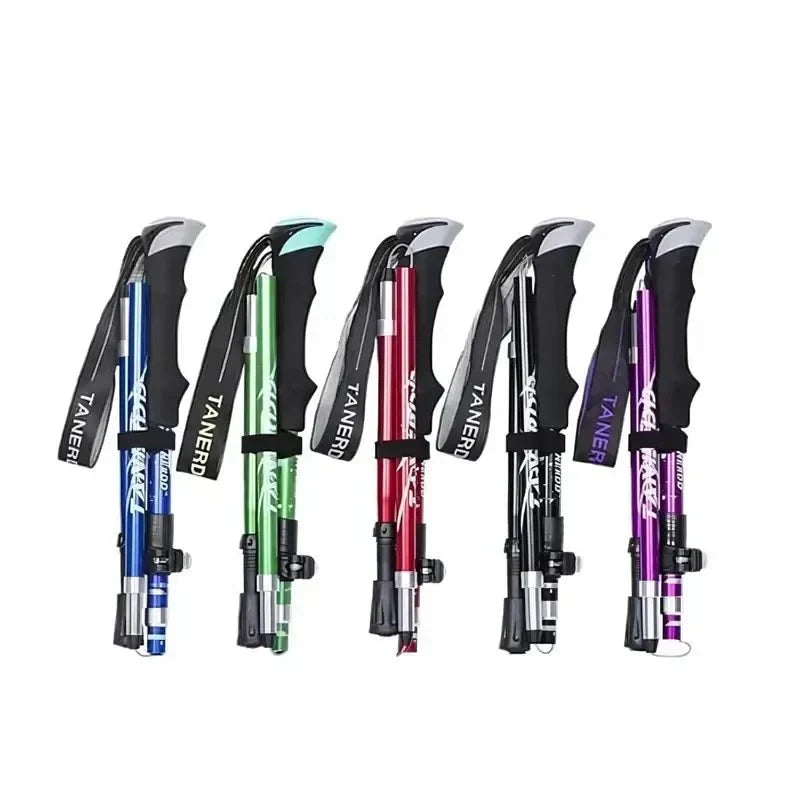 Opvouwbare aluminium trekkingstok voor moeiteloos wandelen