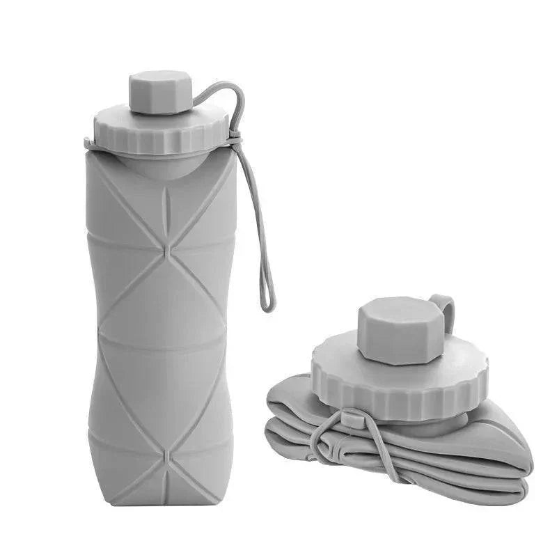 Opvouwbare siliconen waterfles van 600 ml
