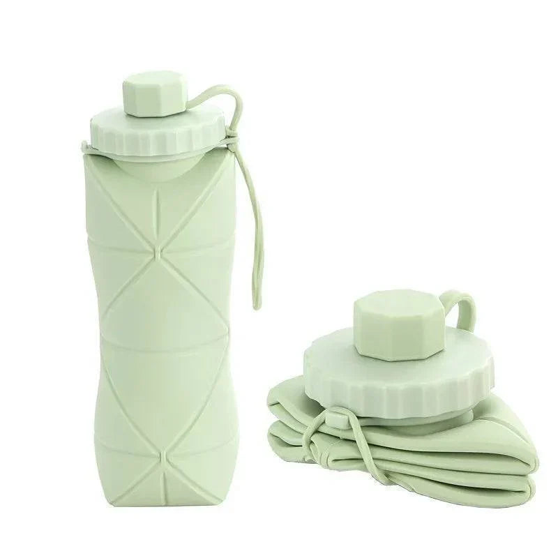 Opvouwbare siliconen waterfles van 600 ml