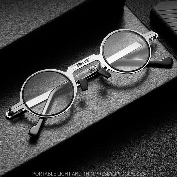 Opvouwbare titanium leesbril