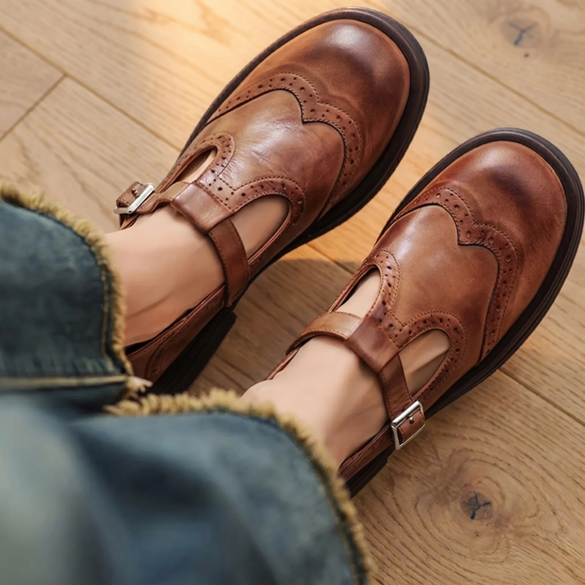 Orthopedische Leren Mary Jane Schoenen voor Dames | Comfortabel Schoeisel voor de Hele Dag