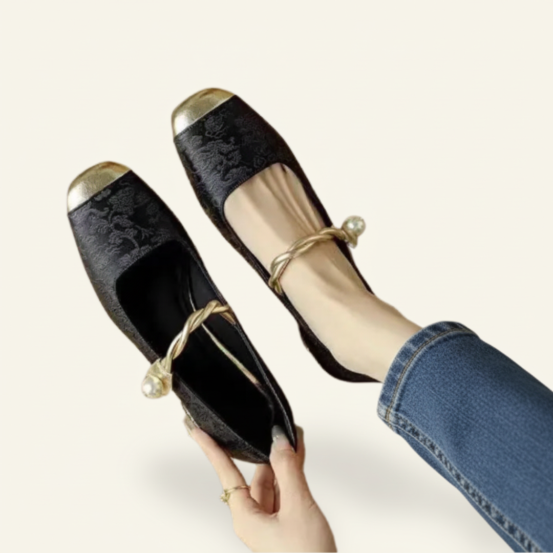 Orthopedische Mary Jane schoenen voor dames met vierkante neus