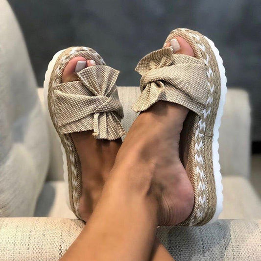 Orthopedische sandalen met strik