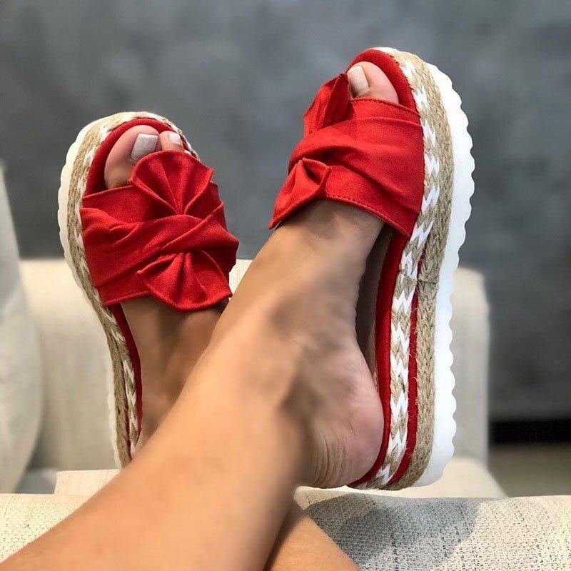 Orthopedische sandalen met strik