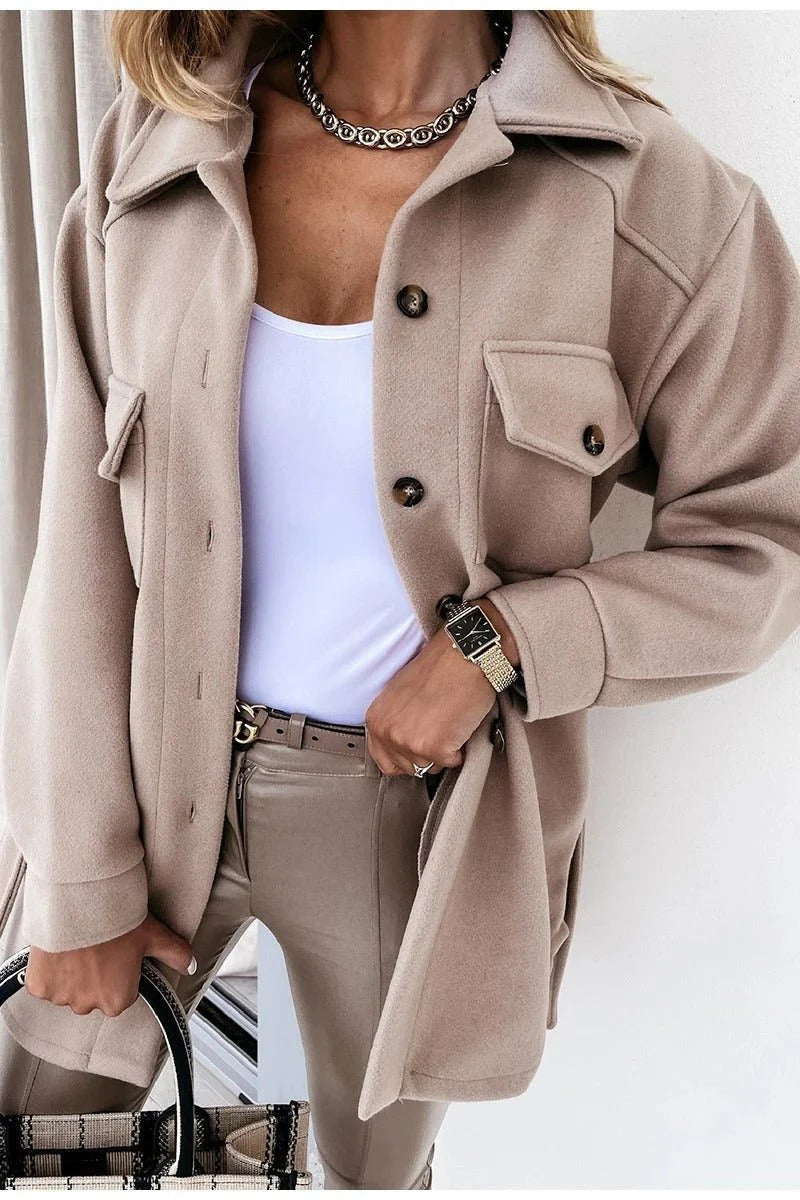 Overshirt voor dames met knopen
