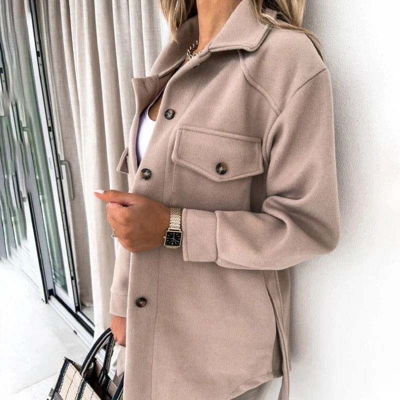 Overshirt voor dames met knopen