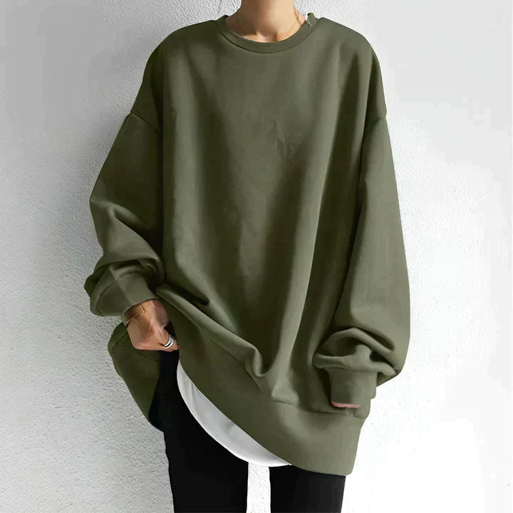 Oversized gebreide damestuniek