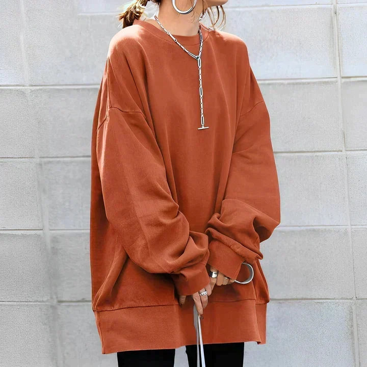 Oversized gebreide damestuniek