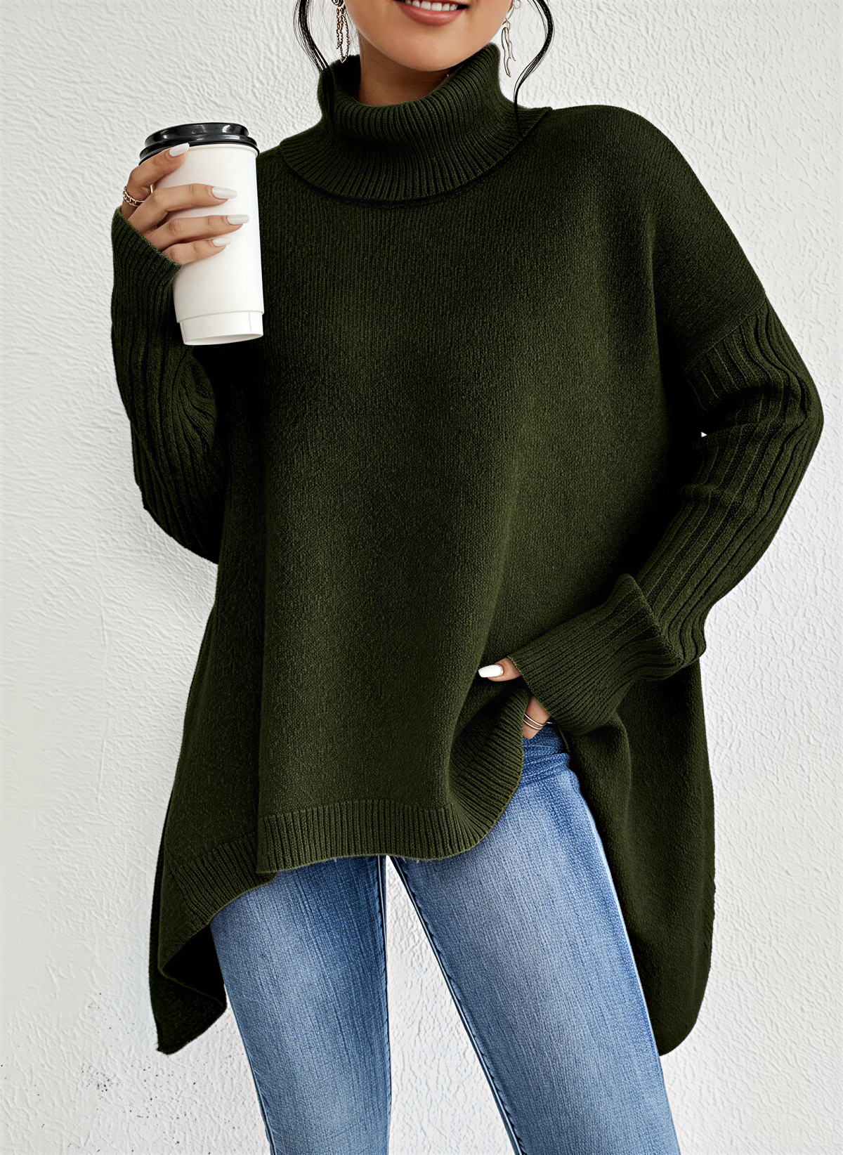 Oversized koltrui voor dames