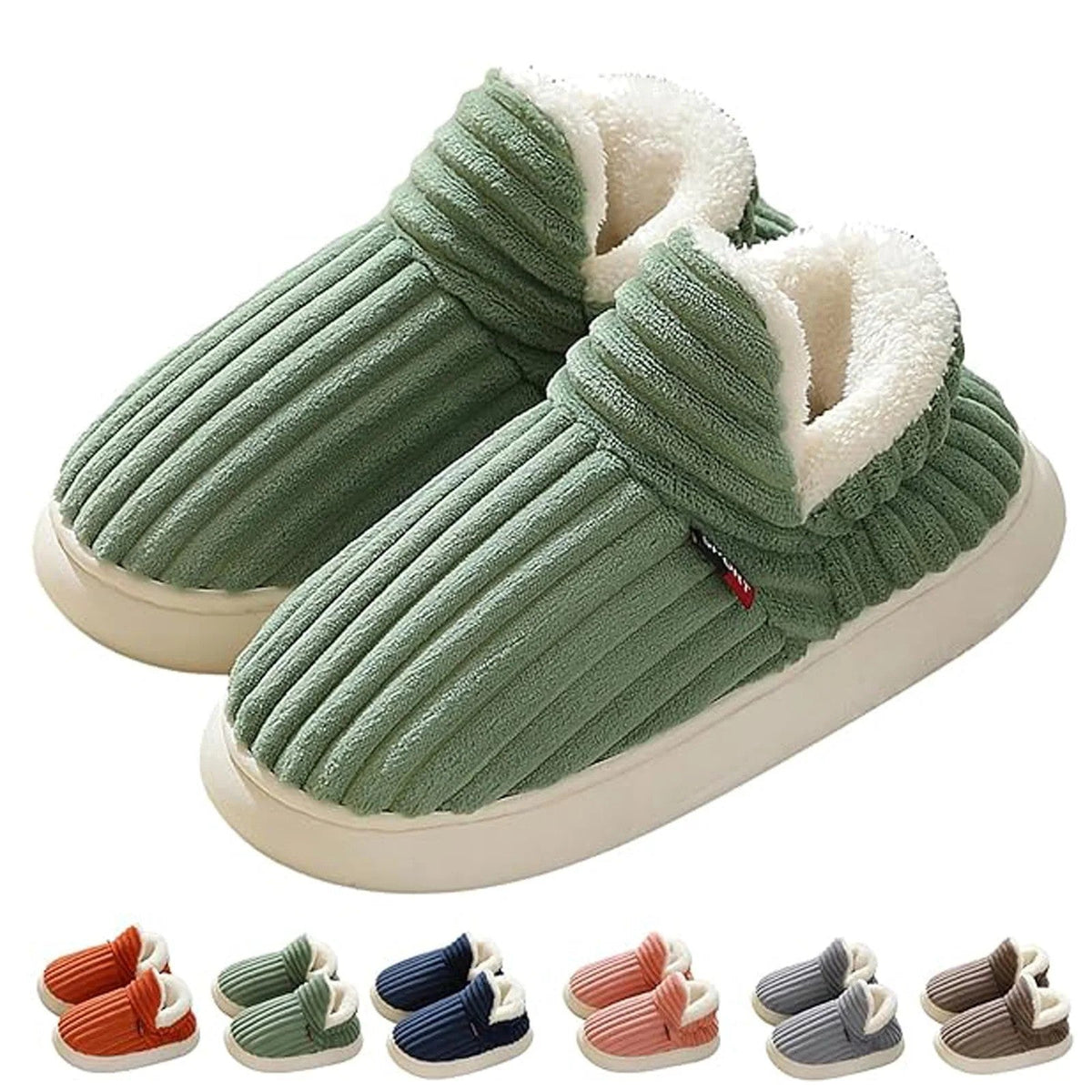 Pantoffels met zachte voering en antislipzool