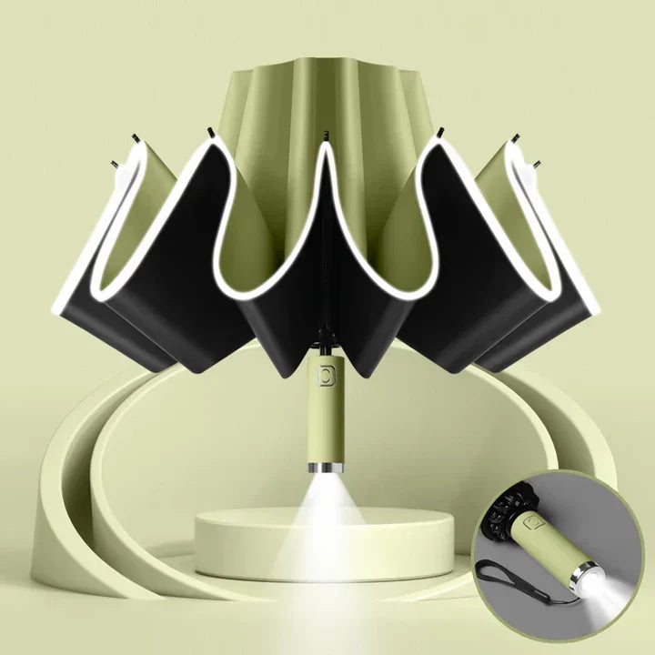 Paraplu met led en ingebouwde zaklamp