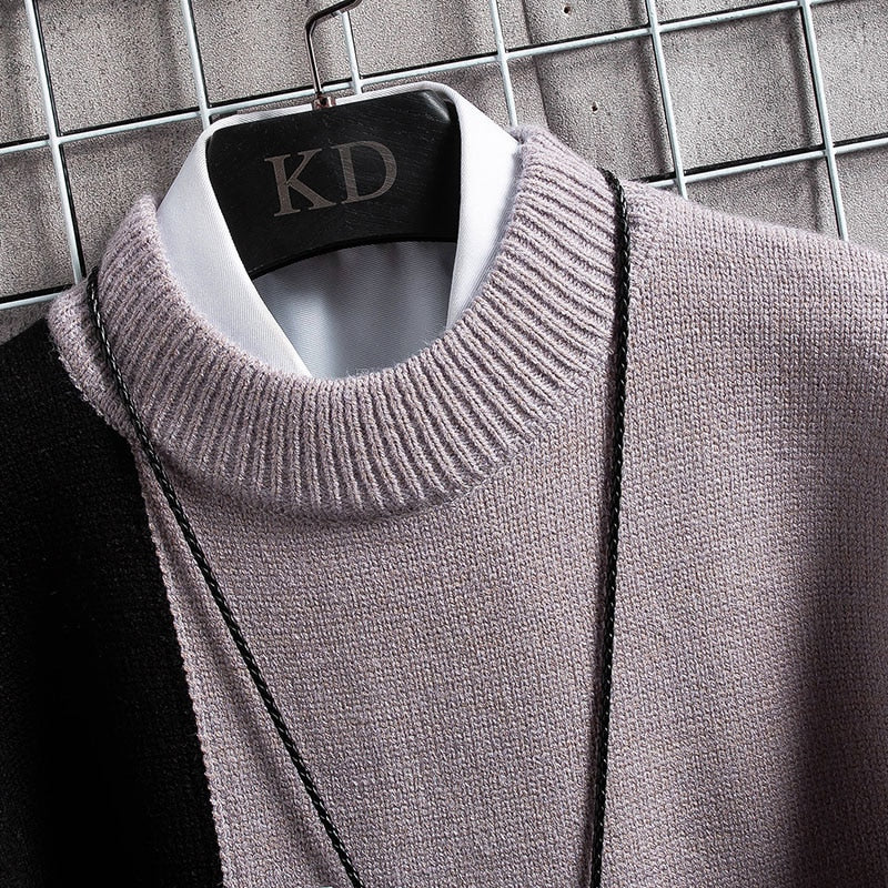 Patchwork Pullover | Warme Trui