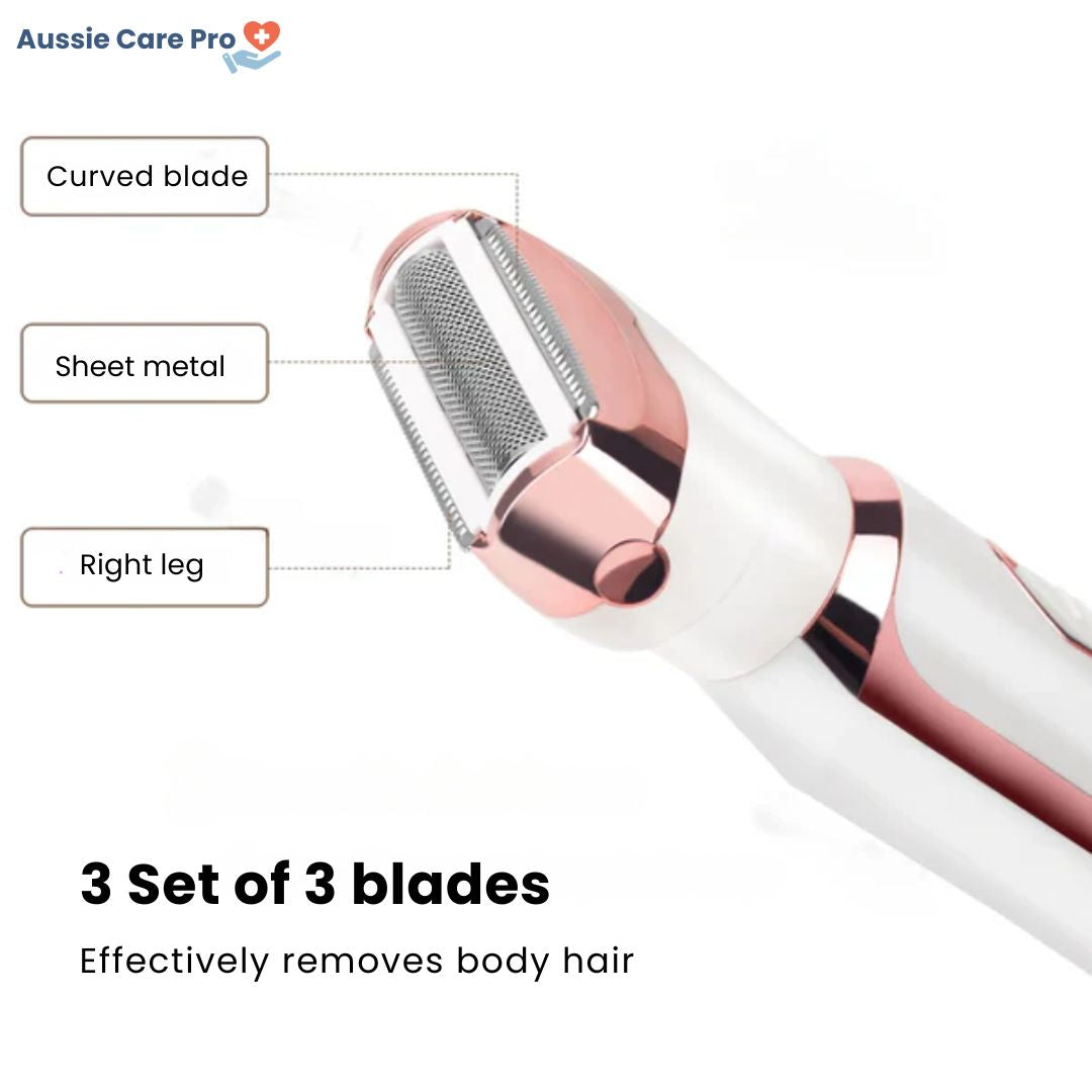 Pijnloze 4-in-1 epilator – zachte ontharing voor het hele lichaam