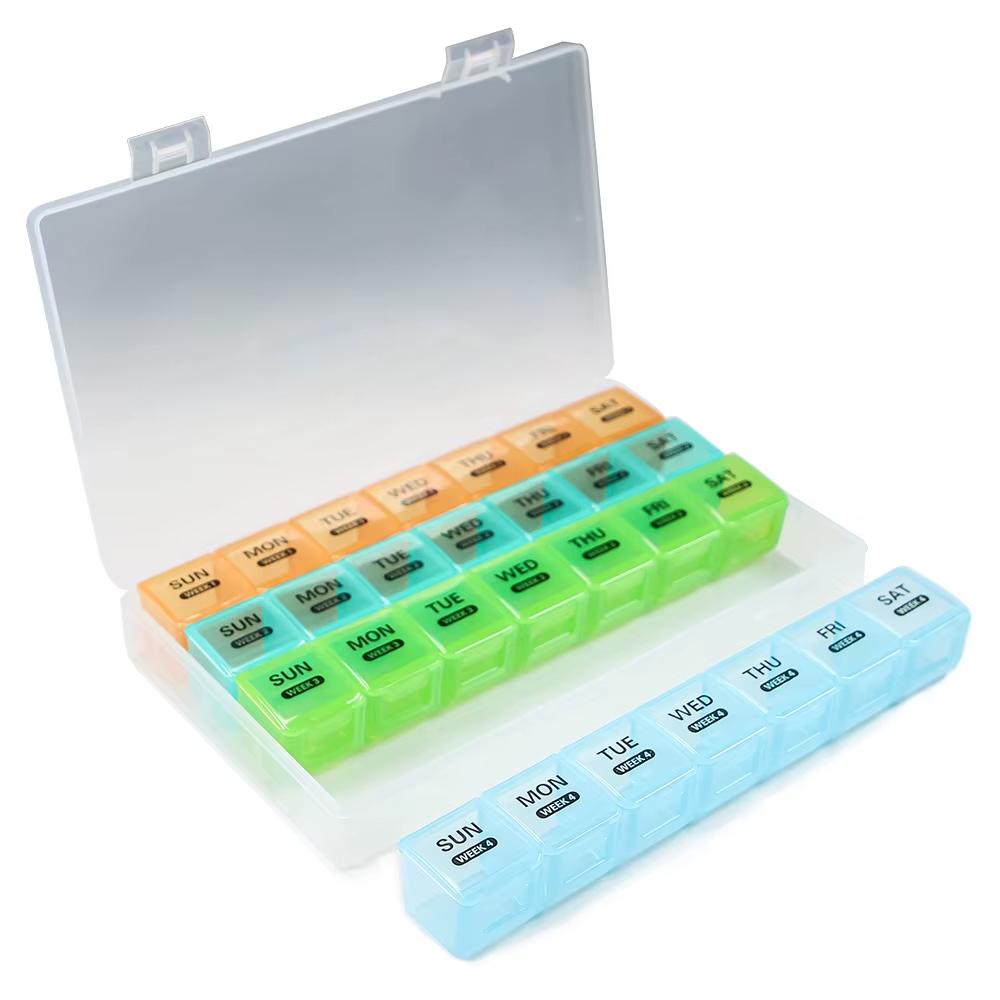 Pillendoos voor 4 Weken met Dagelijkse Dosering (4x7 Dagen)