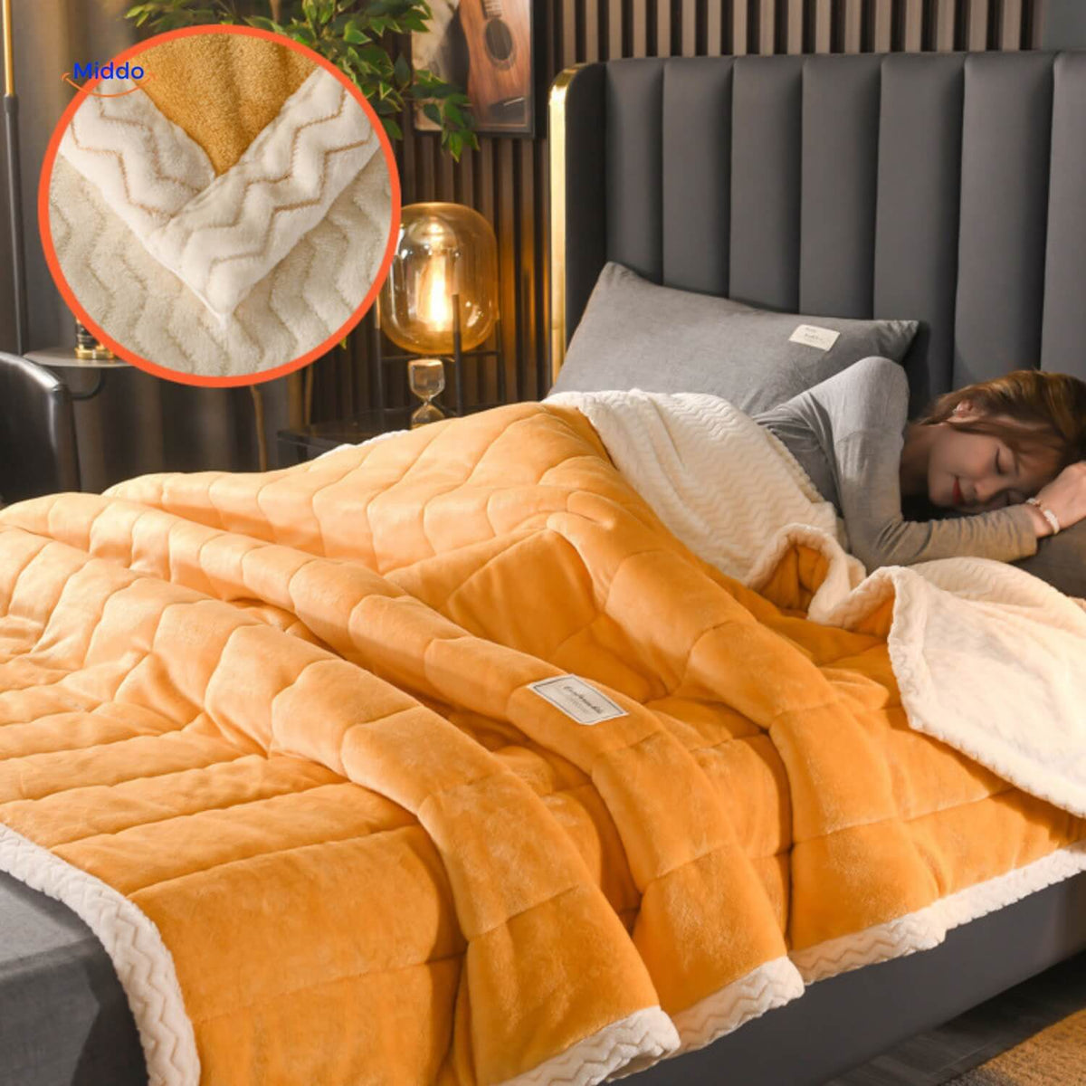 Pluche wollen deken | Warm en comfortabel, ideaal voor de winter