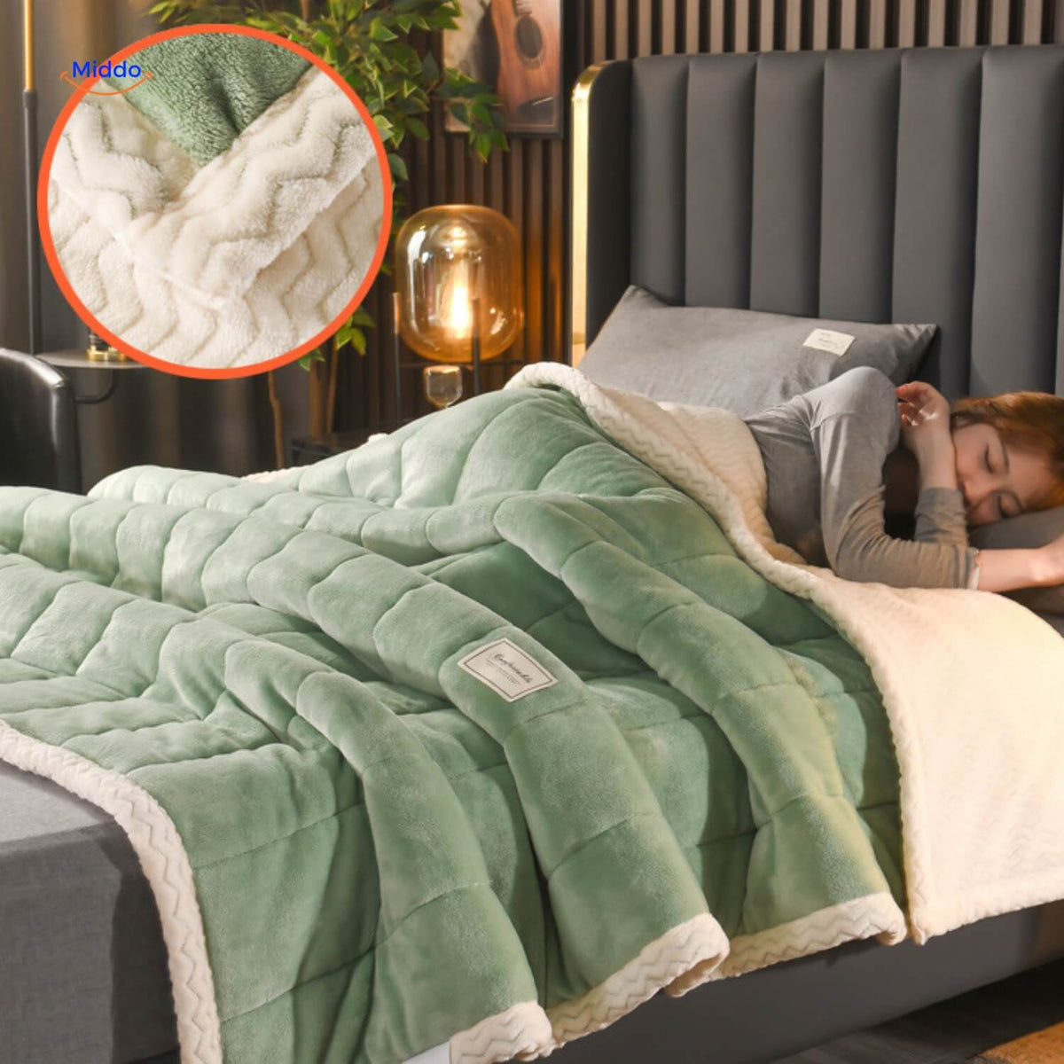 Pluche wollen deken | Warm en comfortabel, ideaal voor de winter