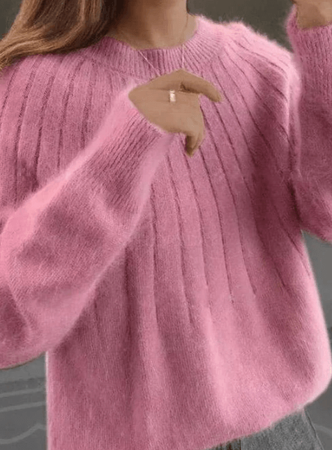 Pluizige gebreide trui – Elegant & warm