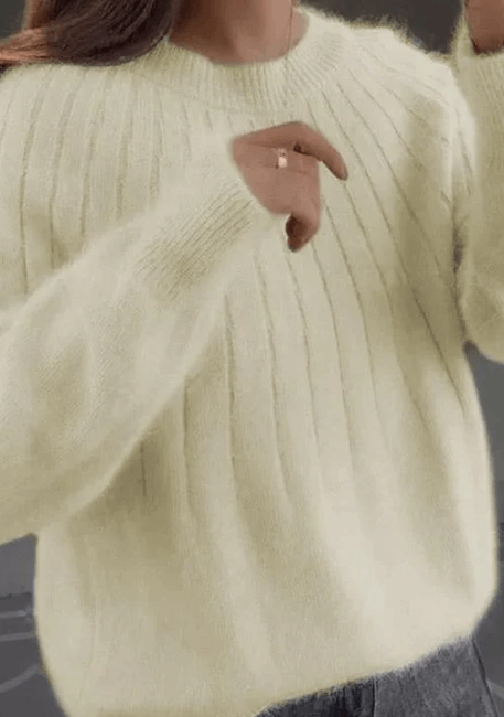 Pluizige gebreide trui – Elegant & warm